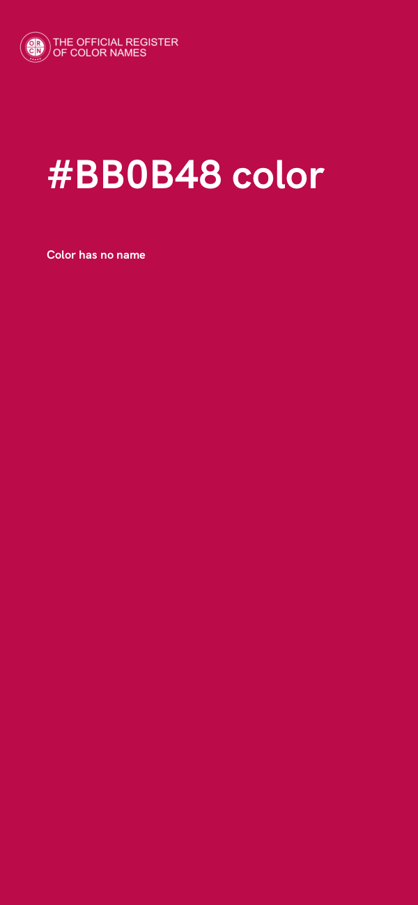#BB0B48 color image