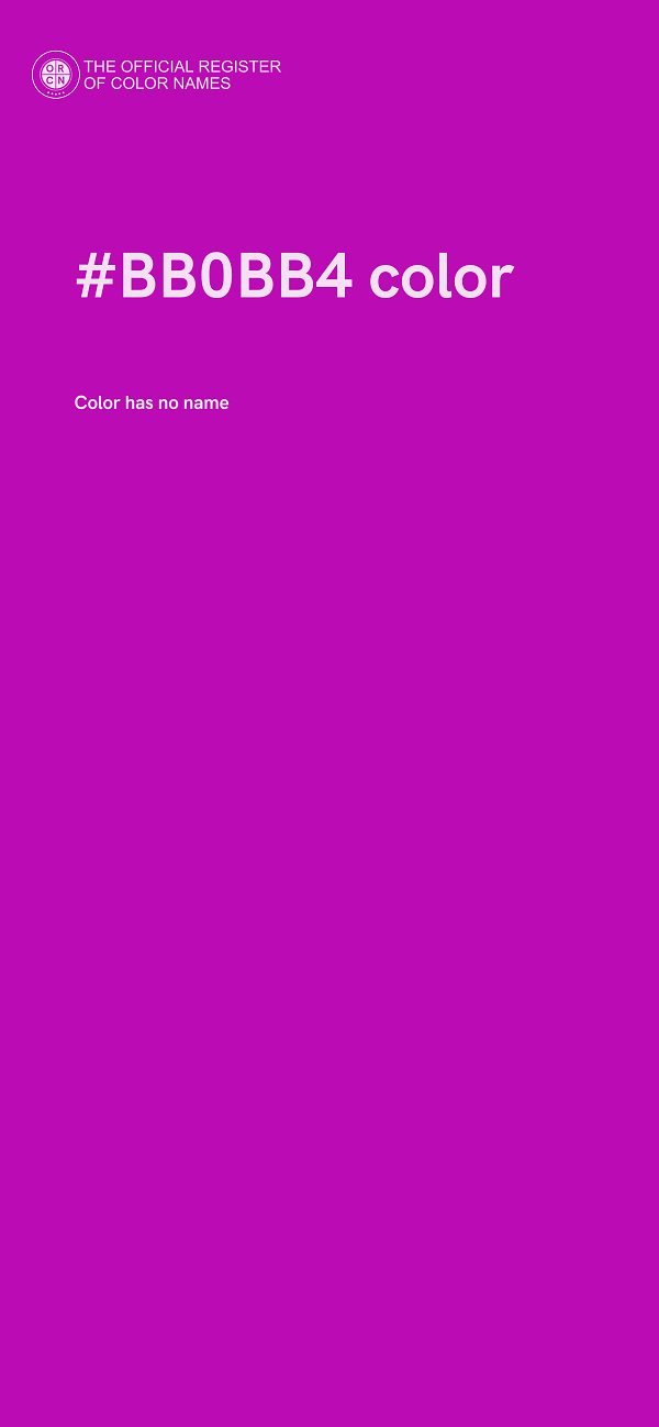 #BB0BB4 color image