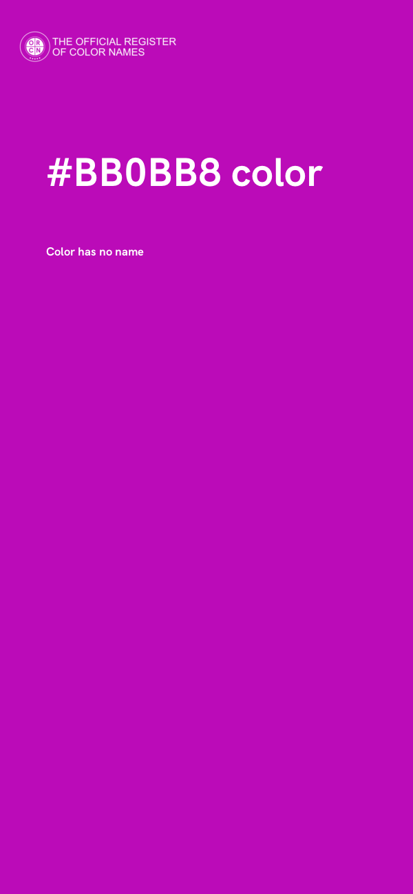 #BB0BB8 color image