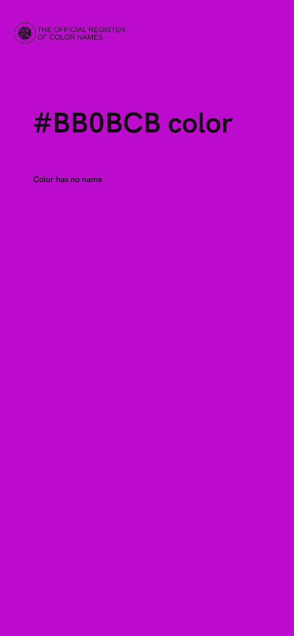 #BB0BCB color image