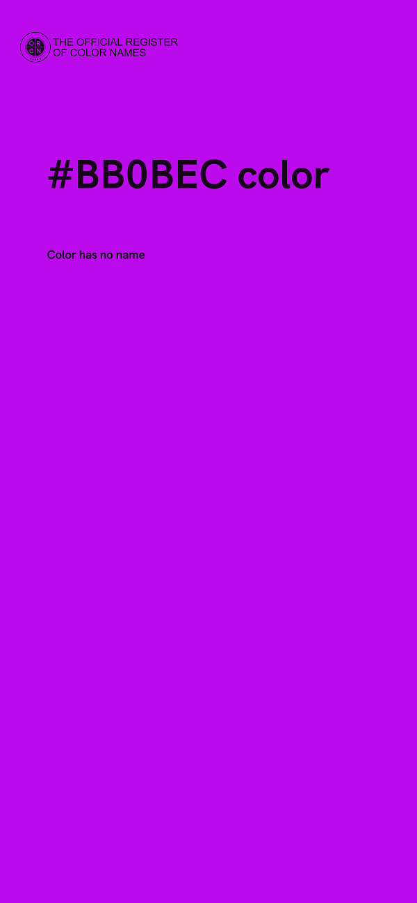 #BB0BEC color image