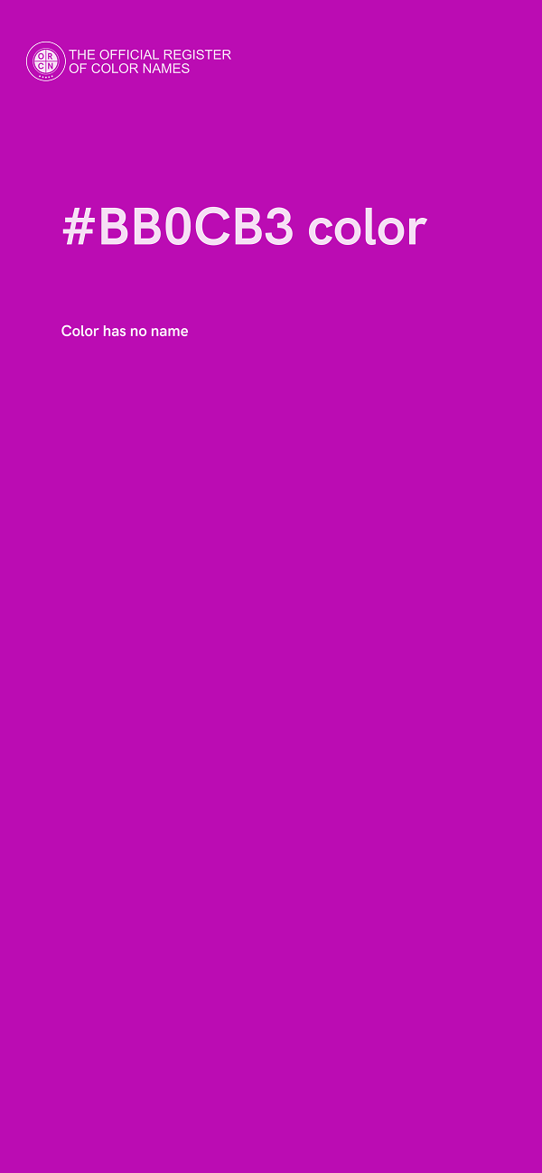 #BB0CB3 color image