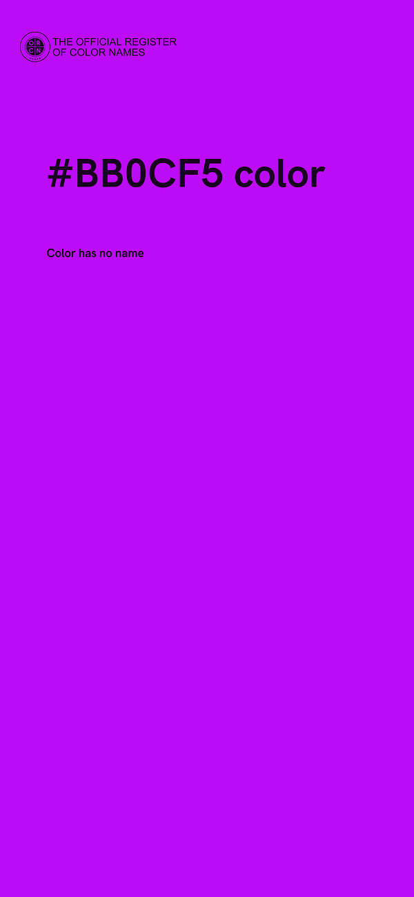 #BB0CF5 color image