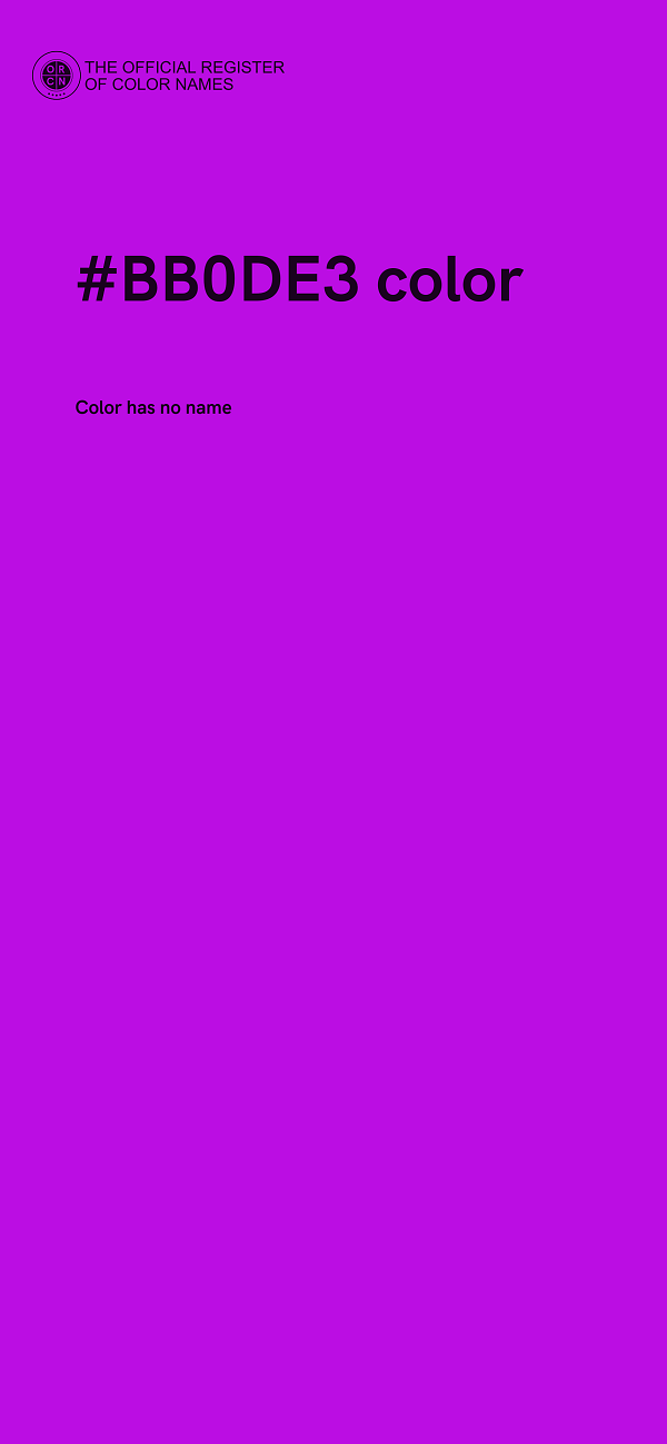 #BB0DE3 color image
