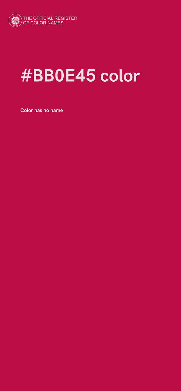 #BB0E45 color image