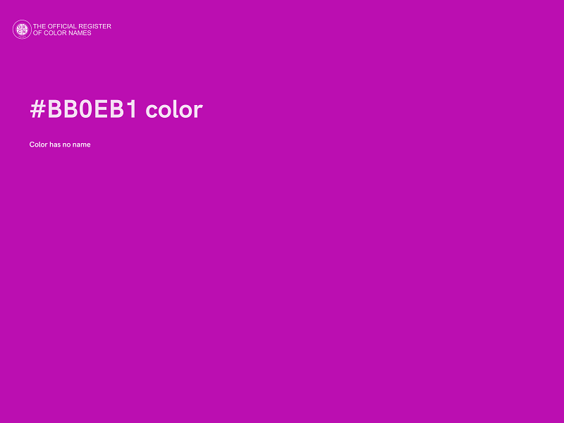 #BB0EB1 color image