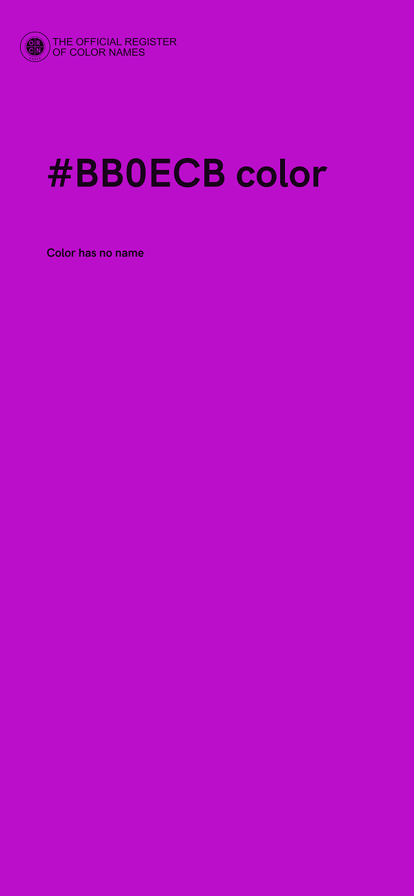 #BB0ECB color image