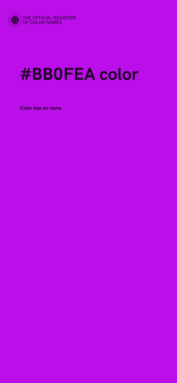 #BB0FEA color image