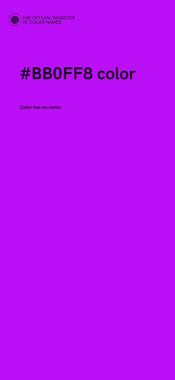 #BB0FF8 color image