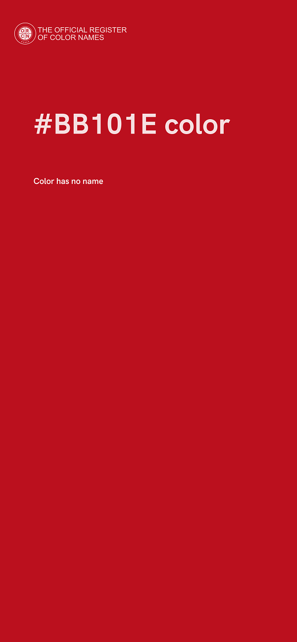 #BB101E color image