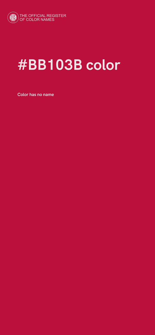 #BB103B color image