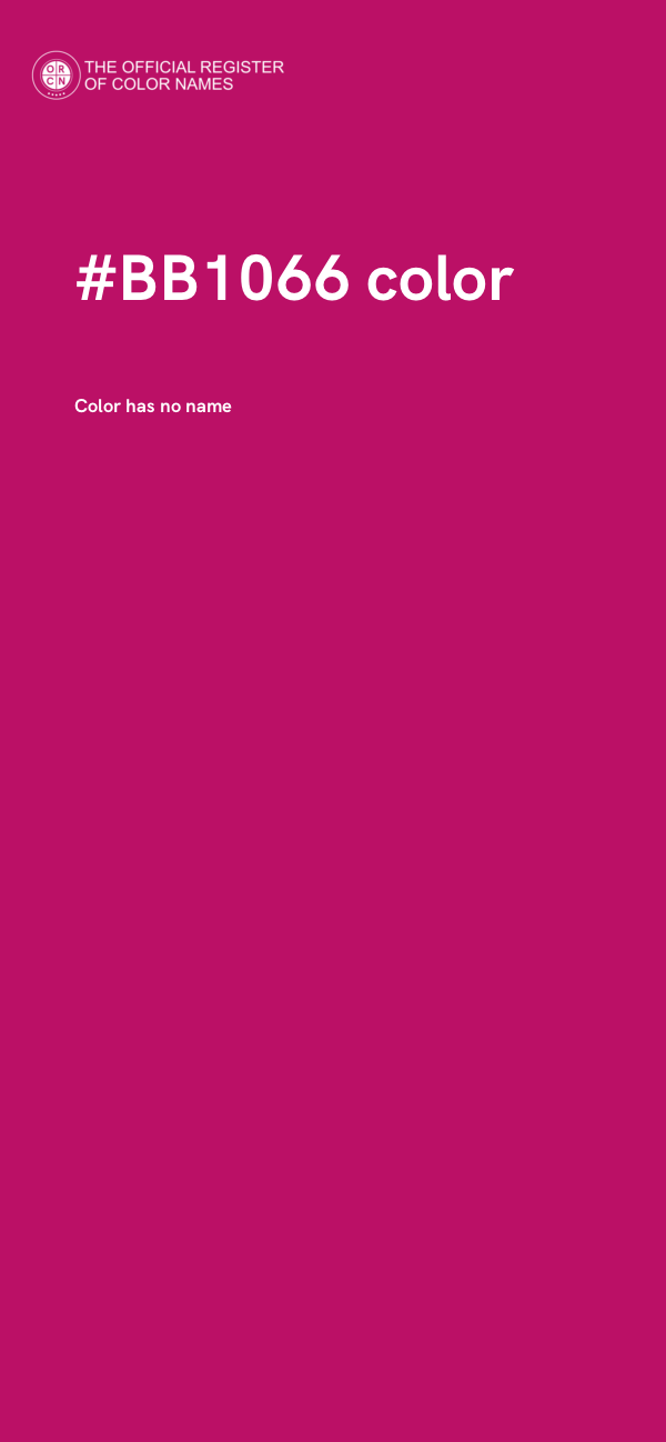 #BB1066 color image