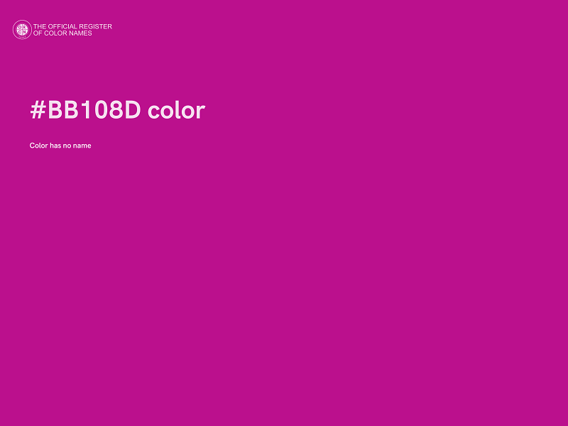 #BB108D color image