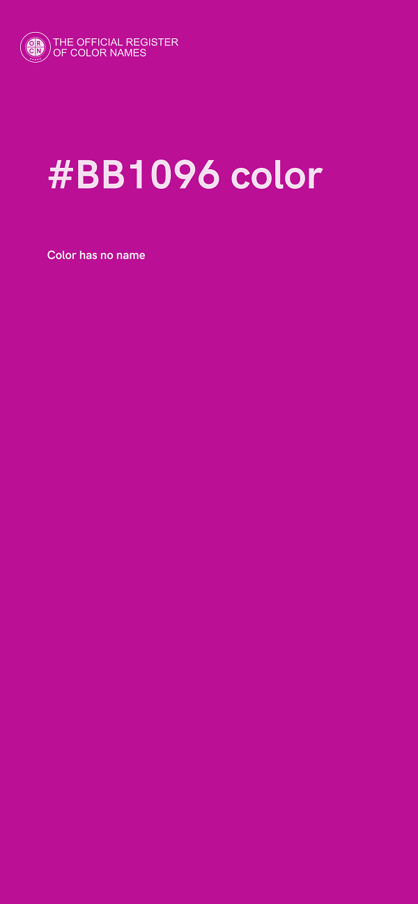 #BB1096 color image