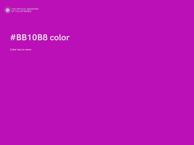 #BB10B8 color image