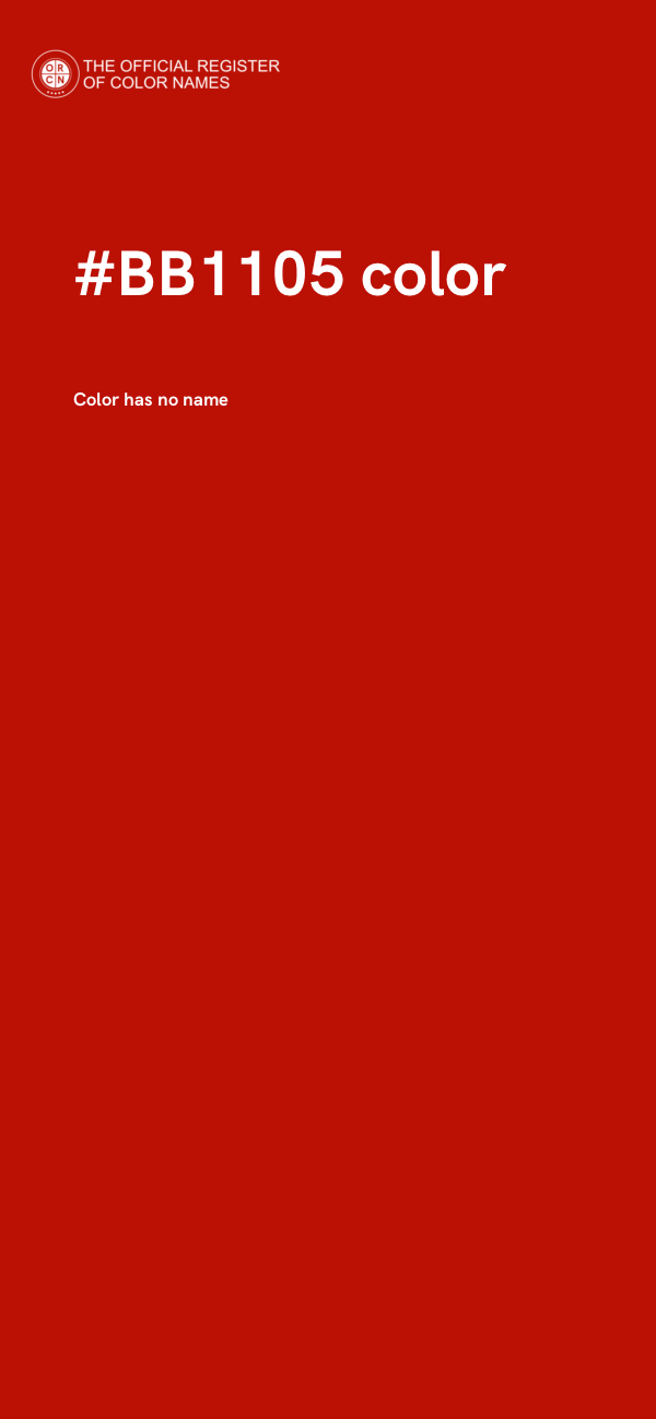 #BB1105 color image