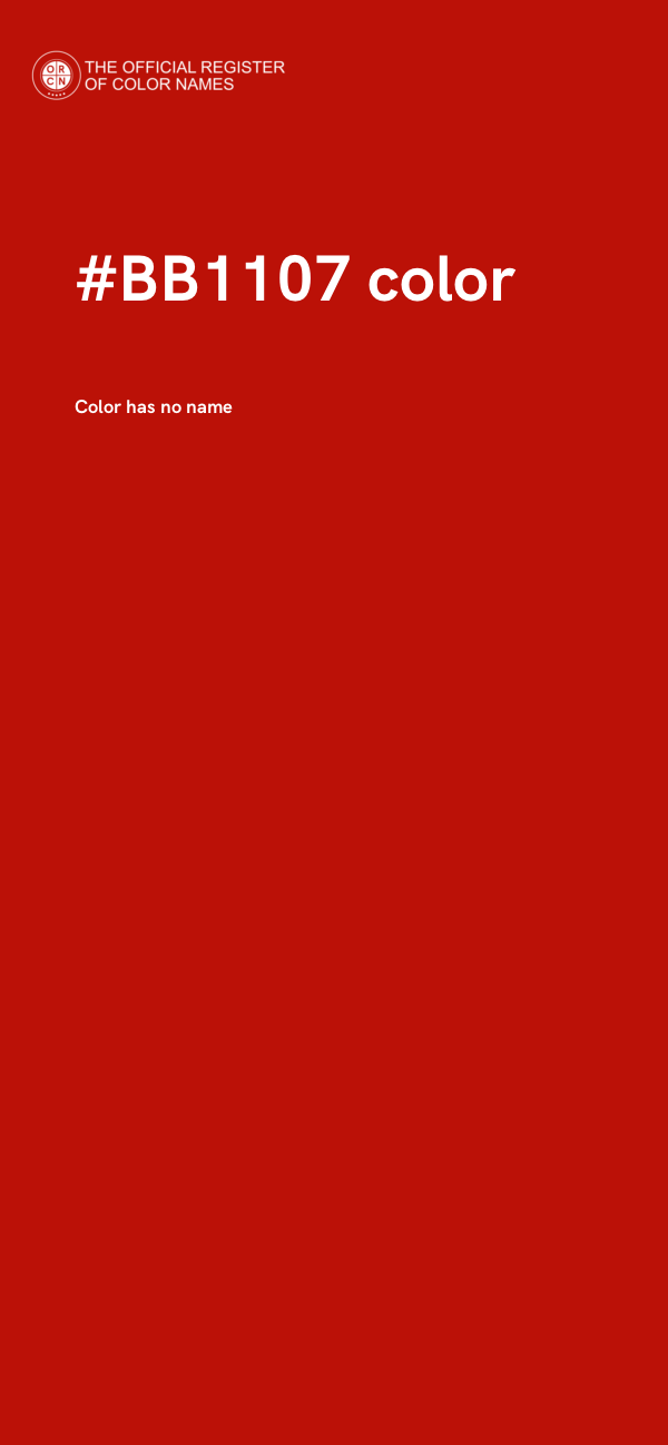 #BB1107 color image