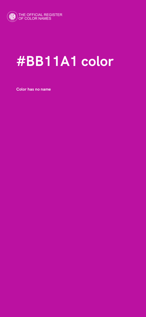 #BB11A1 color image