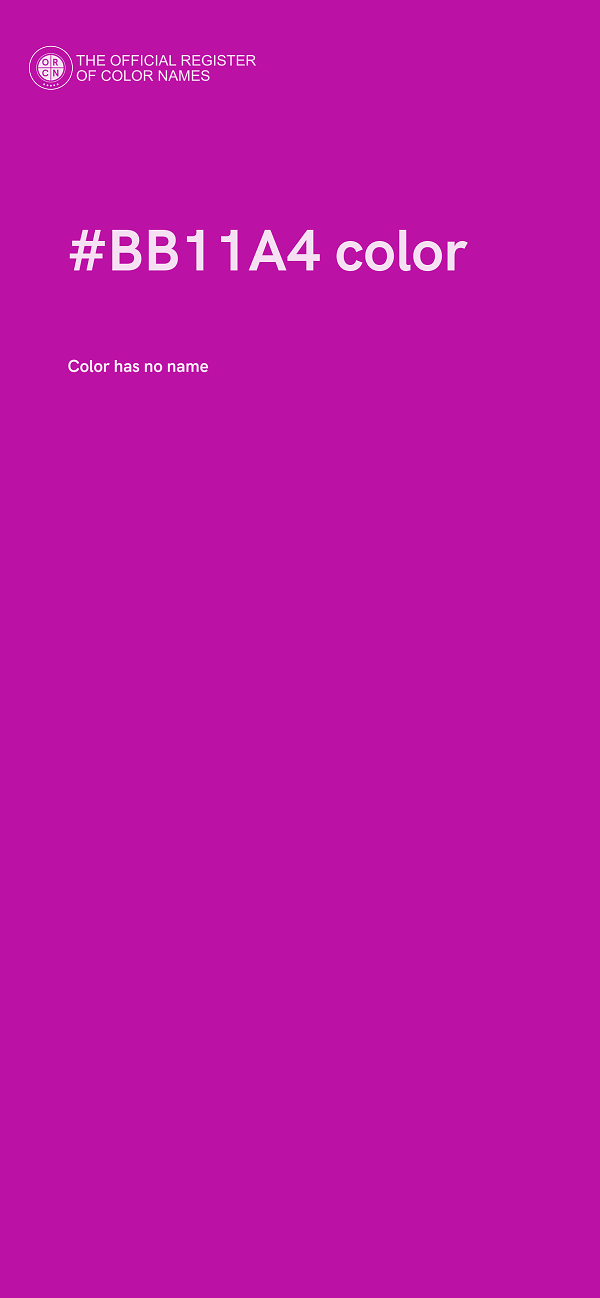 #BB11A4 color image