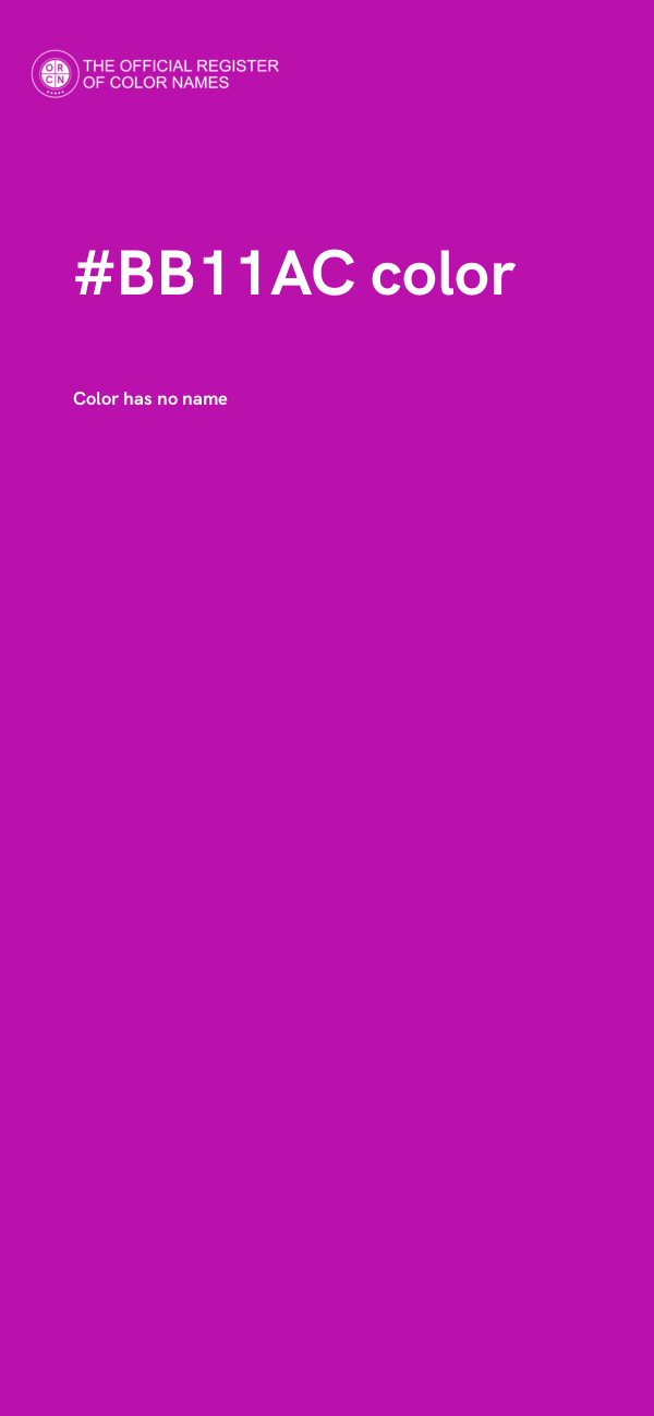 #BB11AC color image