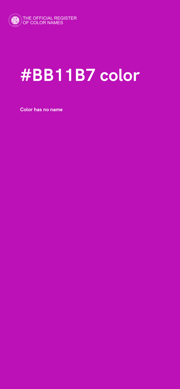 #BB11B7 color image