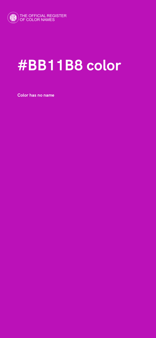 #BB11B8 color image