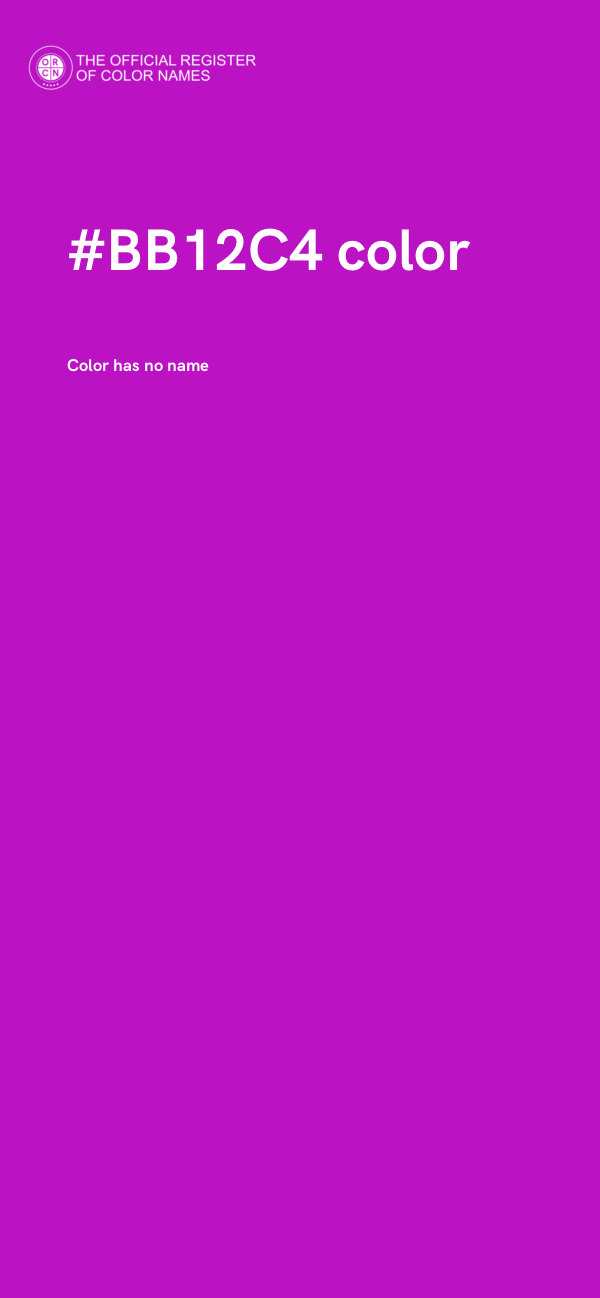 #BB12C4 color image