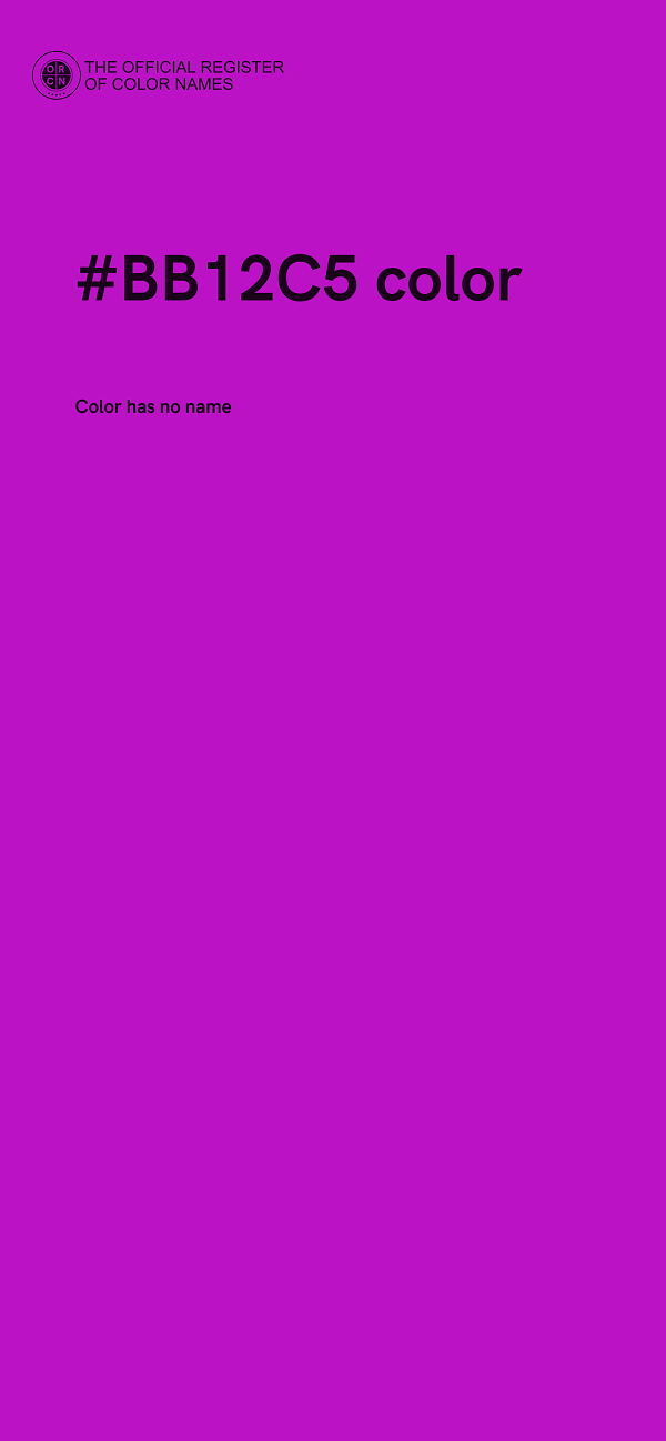 #BB12C5 color image