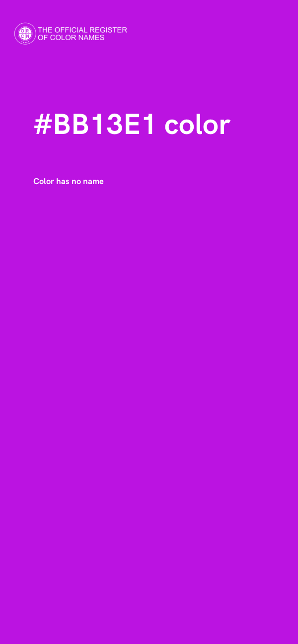 #BB13E1 color image