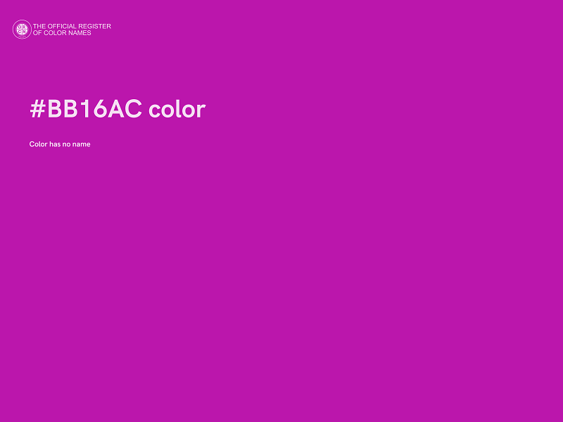#BB16AC color image