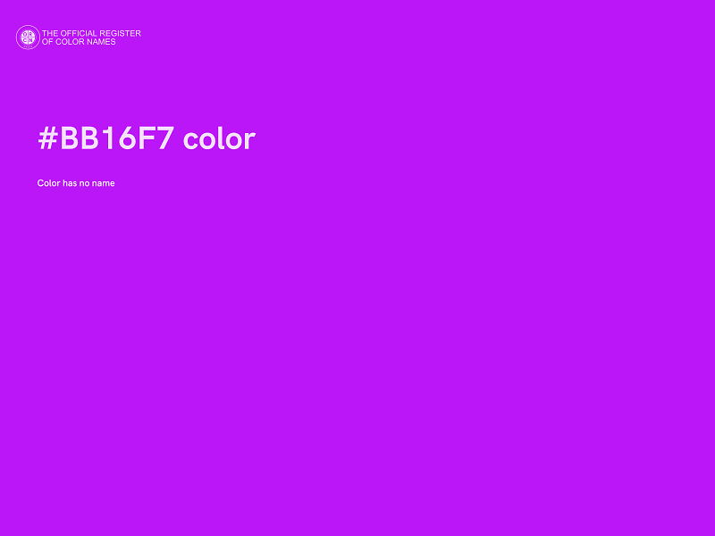 #BB16F7 color image
