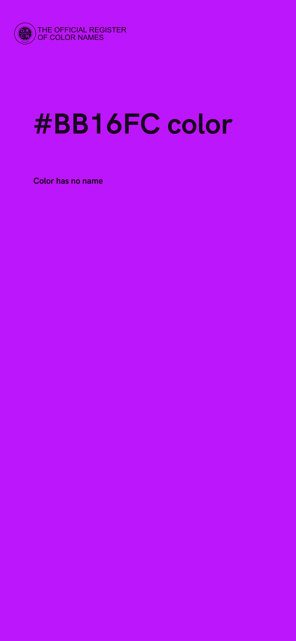#BB16FC color image