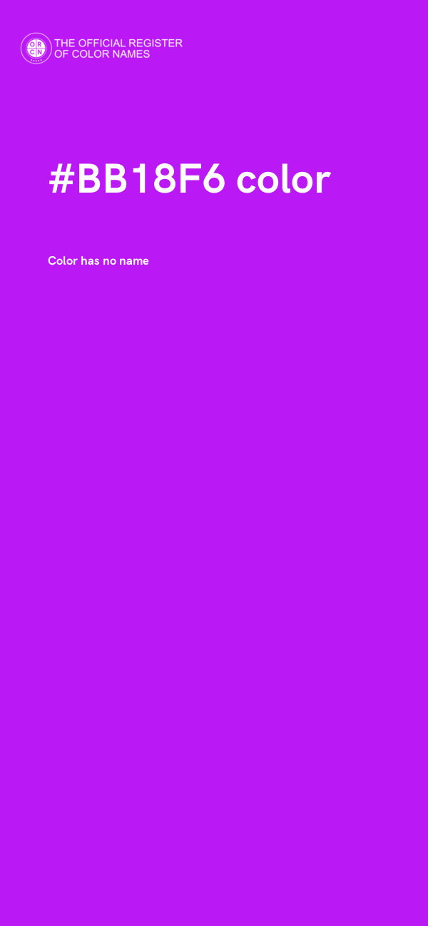 #BB18F6 color image