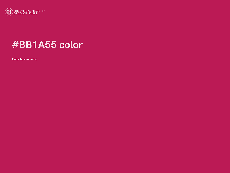 #BB1A55 color image
