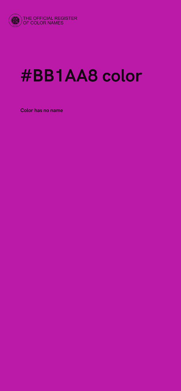#BB1AA8 color image