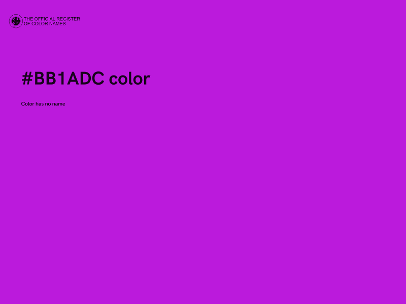 #BB1ADC color image