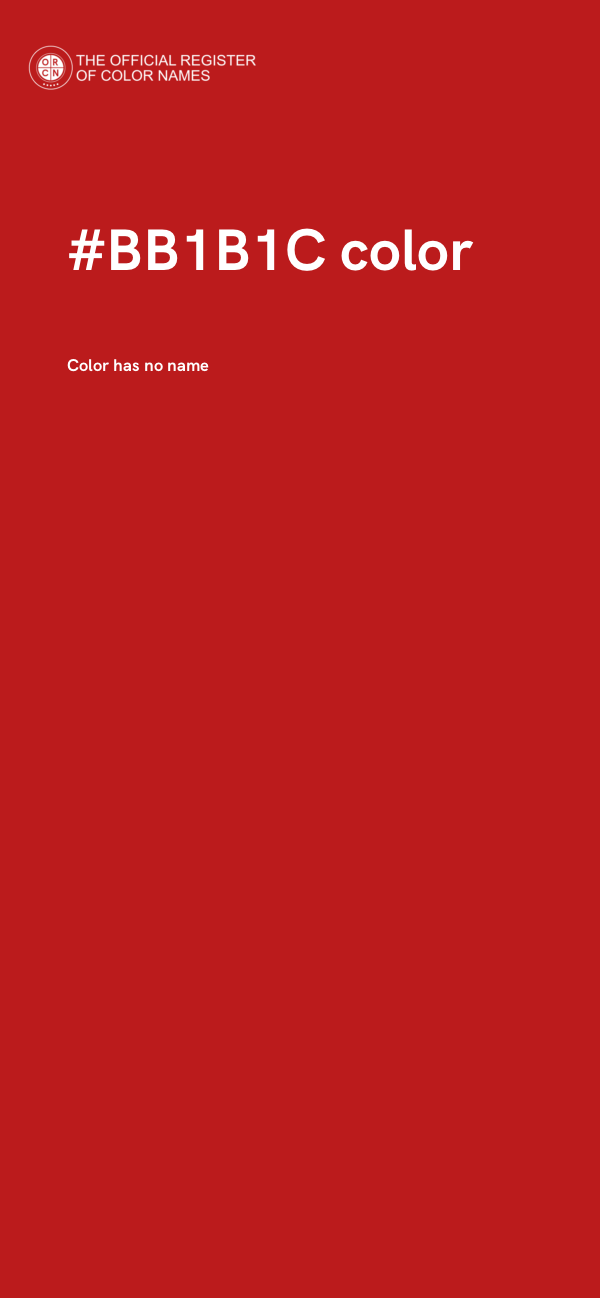 #BB1B1C color image