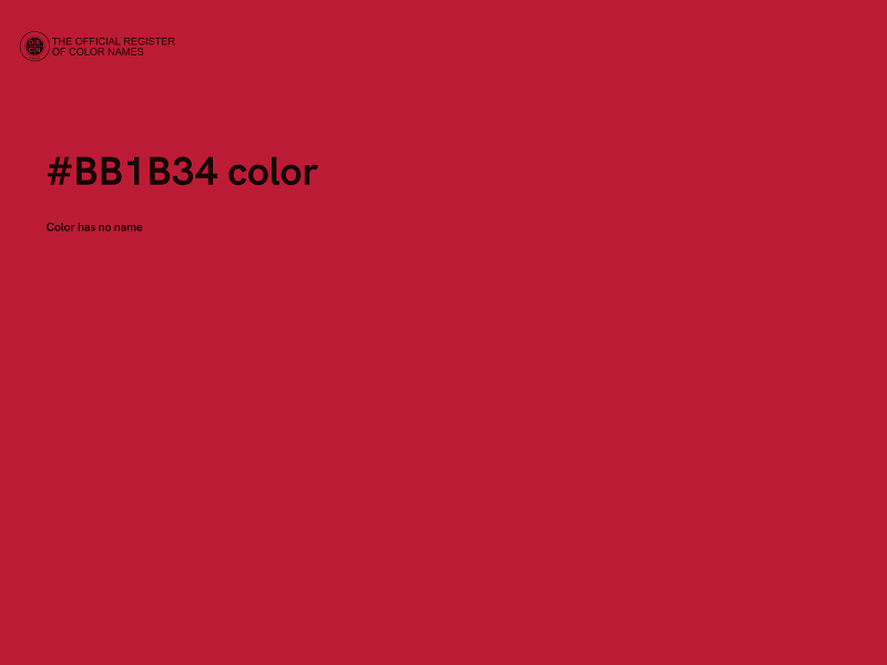 #BB1B34 color image