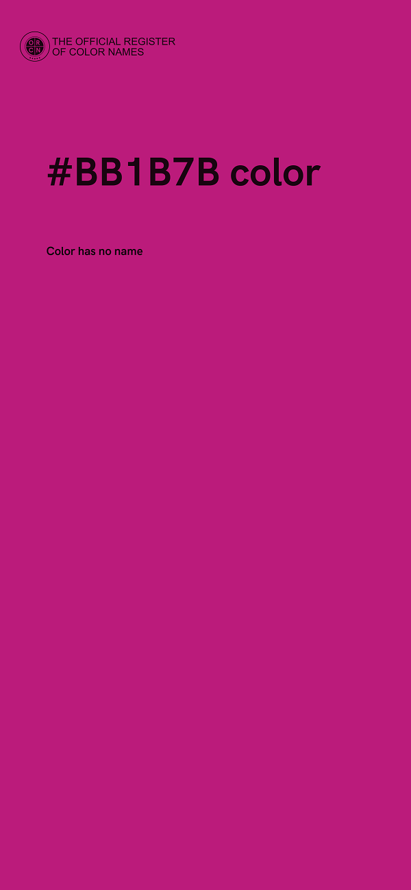 #BB1B7B color image