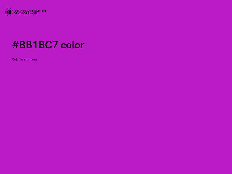 #BB1BC7 color image