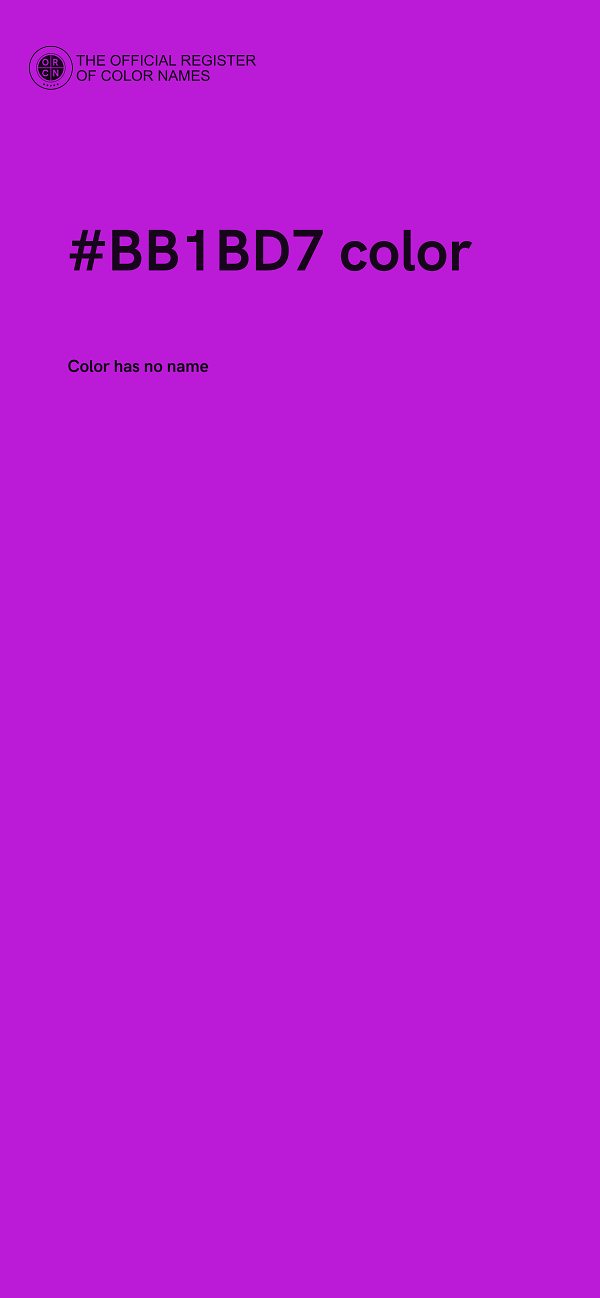 #BB1BD7 color image
