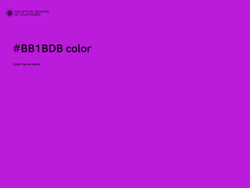 #BB1BDB color image