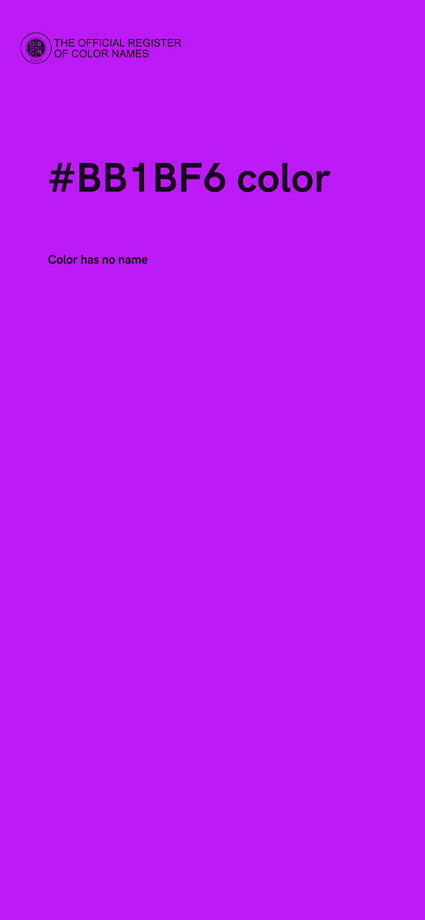 #BB1BF6 color image