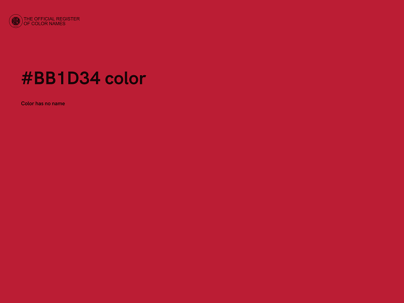 #BB1D34 color image