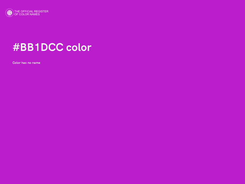 #BB1DCC color image
