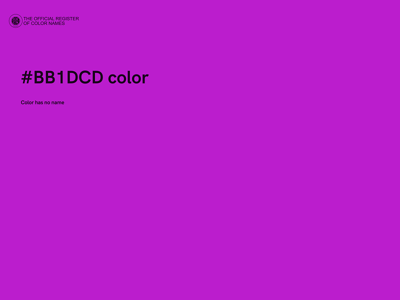 #BB1DCD color image