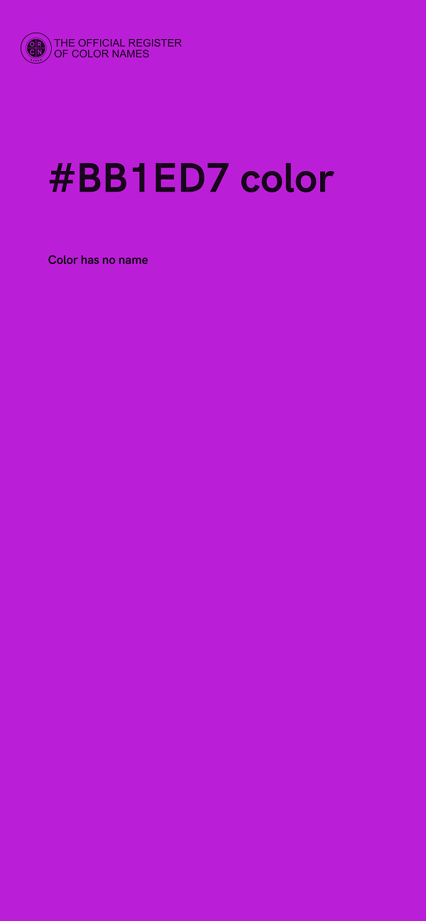 #BB1ED7 color image