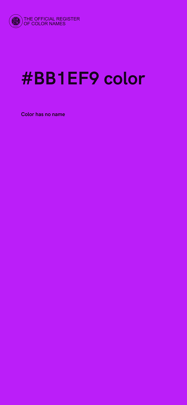 #BB1EF9 color image