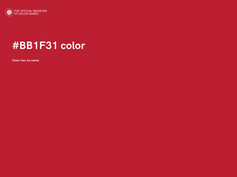 #BB1F31 color image