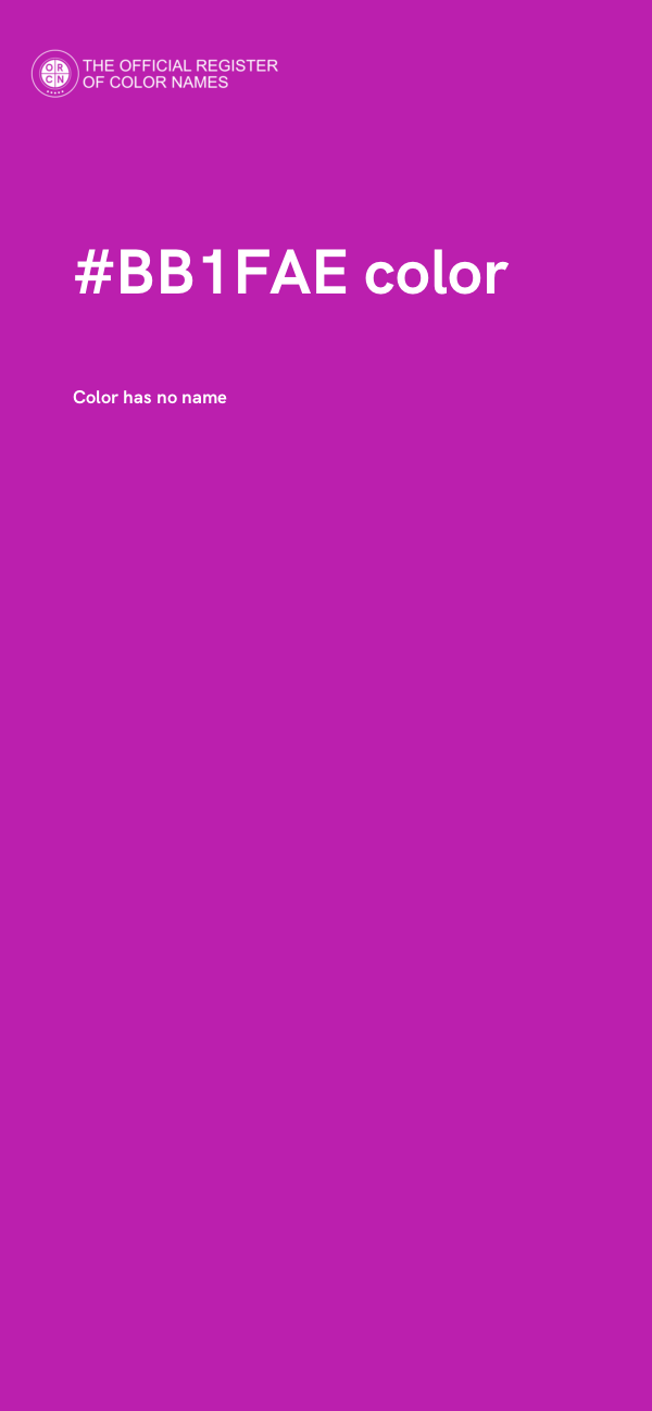 #BB1FAE color image